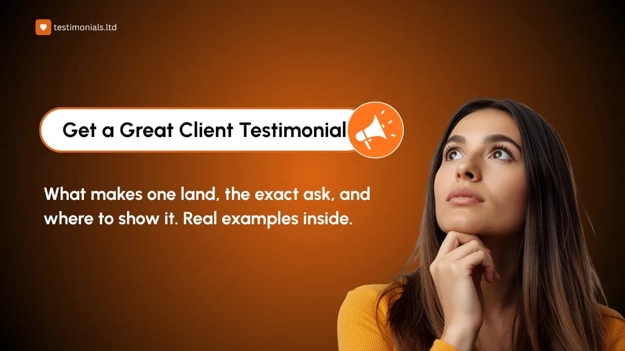 Client Testimonial: How to Get a Great One