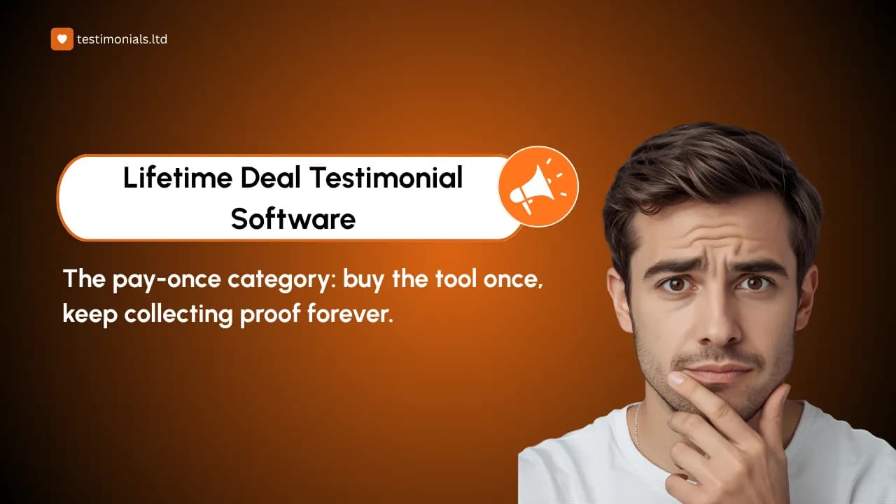 Lifetime Deal Testimonial Software: The Pay-Once Category